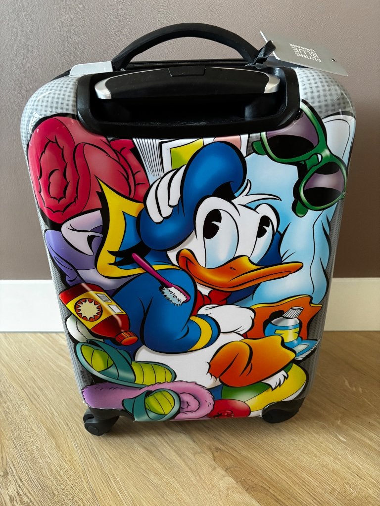 Handkoffer Donald Duck, Sieraden, Tassen en Uiterlijk, Koffers, Ophalen, Wieltjes, Gebruikt, Hard kunststof