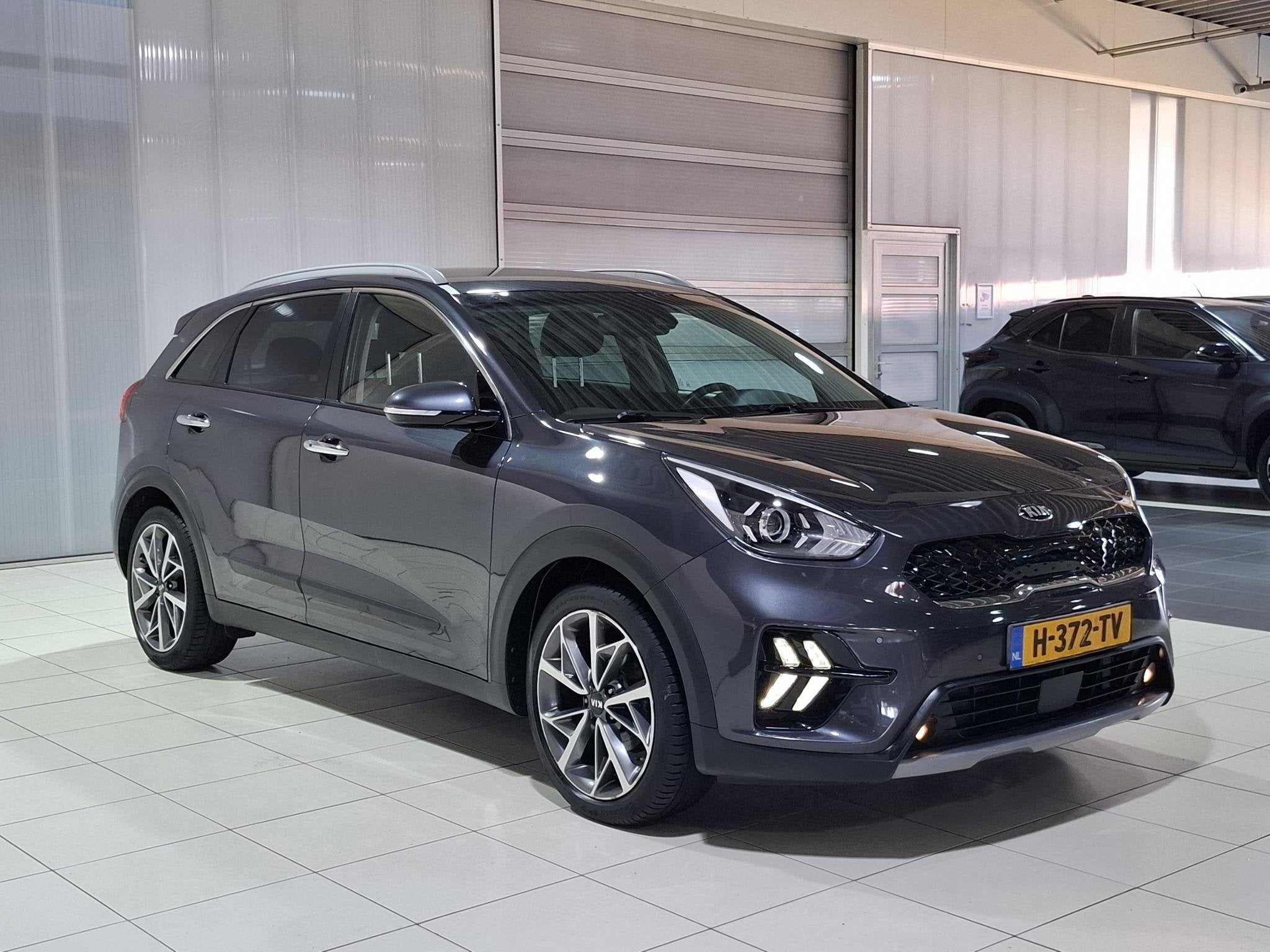 Kia Niro 1.6 GDi Hybrid DynamicPlusLine Mooiste NIRO van Ned, Auto's, Kia, Gebruikt, Euro 6, 2 kWh, Leder en Stof