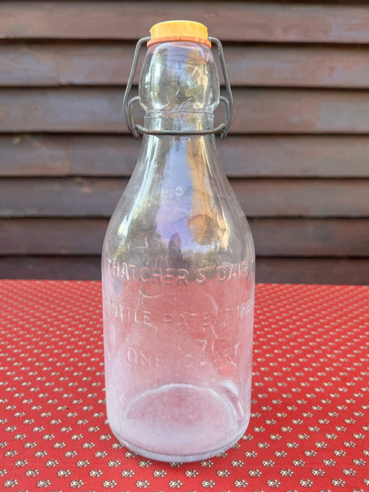 Vintage Engelse Melkfles - Thatchers Dairy, Antiek en Kunst, Ophalen of Verzenden