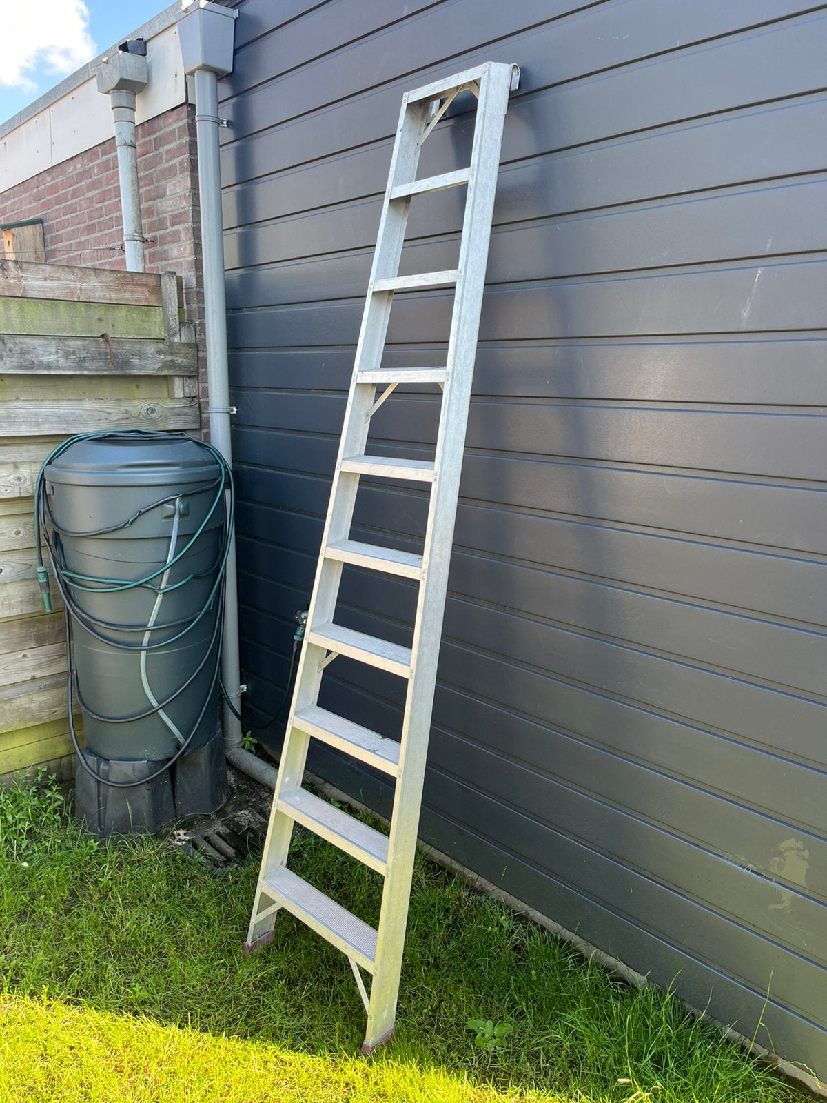Ladder 10 trede, Ophalen of Verzenden, Zo goed als nieuw, 2 tot 4 meter