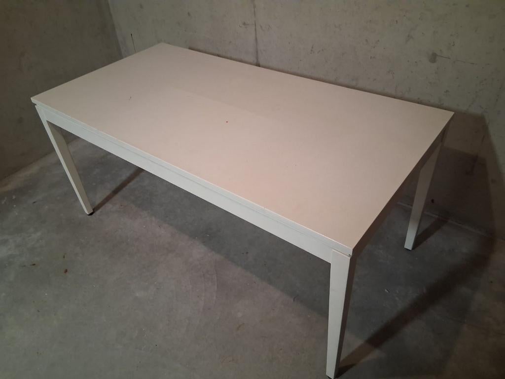 Grote witte tafel 80 x 160 x 74 cm, Ophalen, Gebruikt, 50 tot 100 cm, 150 tot 200 cm