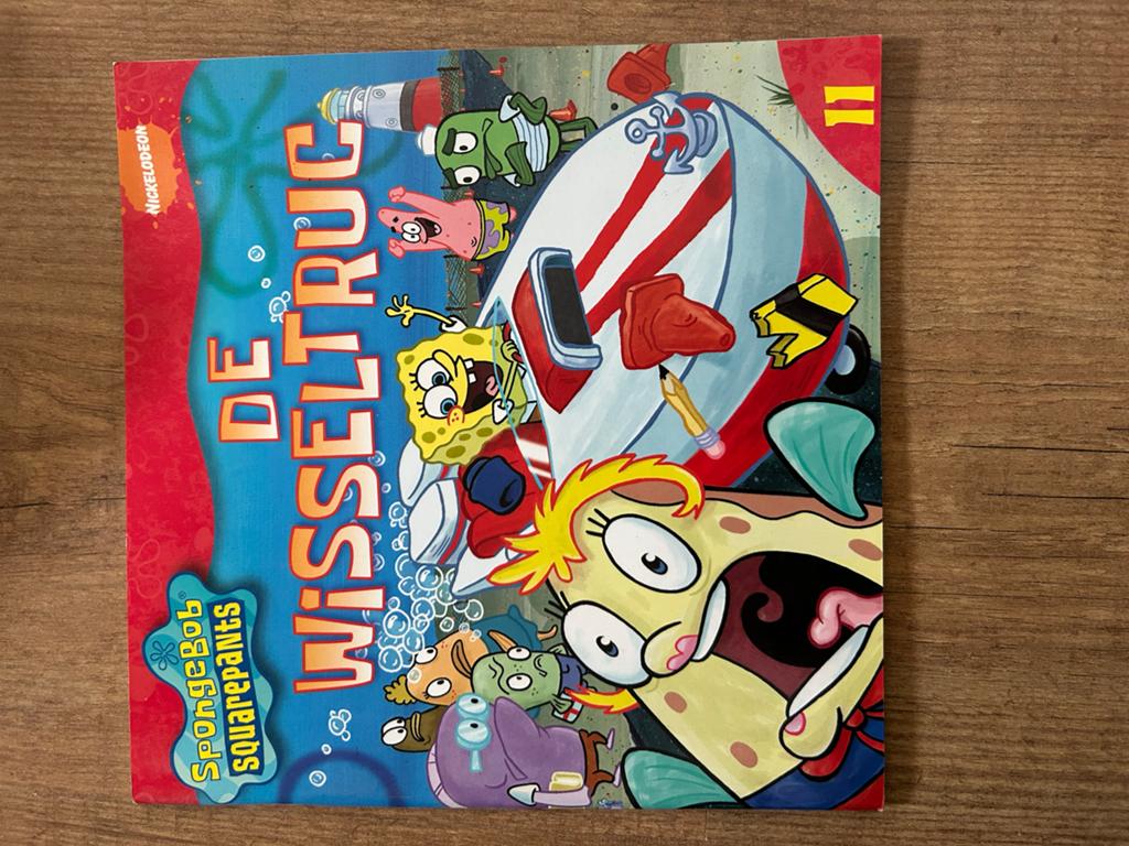 SpongeBob SquarePants: De Wisseltruc - Stripboek, Boeken, Ophalen, Zo goed als nieuw, Fictie algemeen
