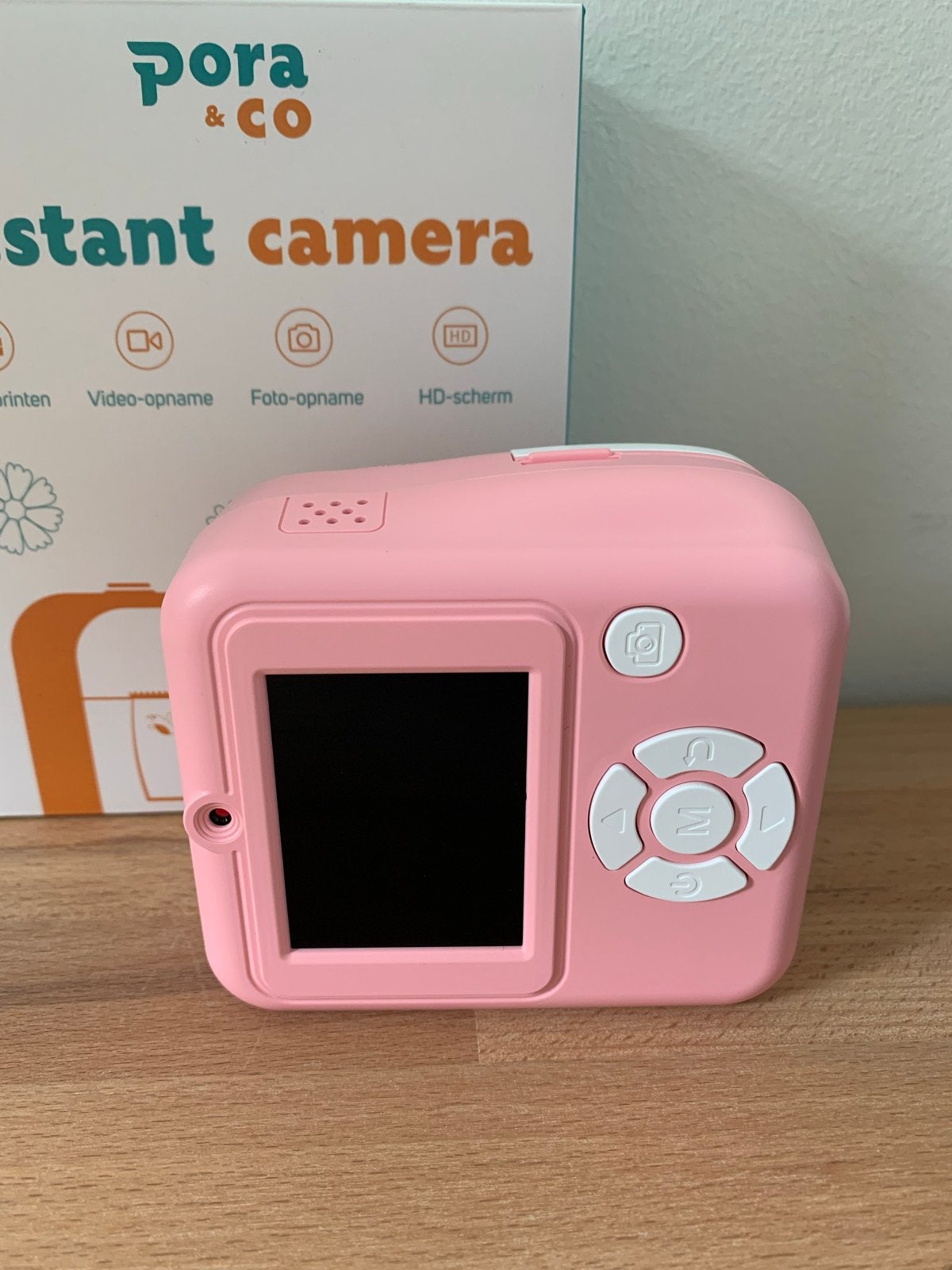 Pora & Co Instant Camera Roze - Direct Printen, Video & Foto, Audio, Tv en Foto, Fotocamera's Digitaal, Handleiding, Nieuw, Instant camera