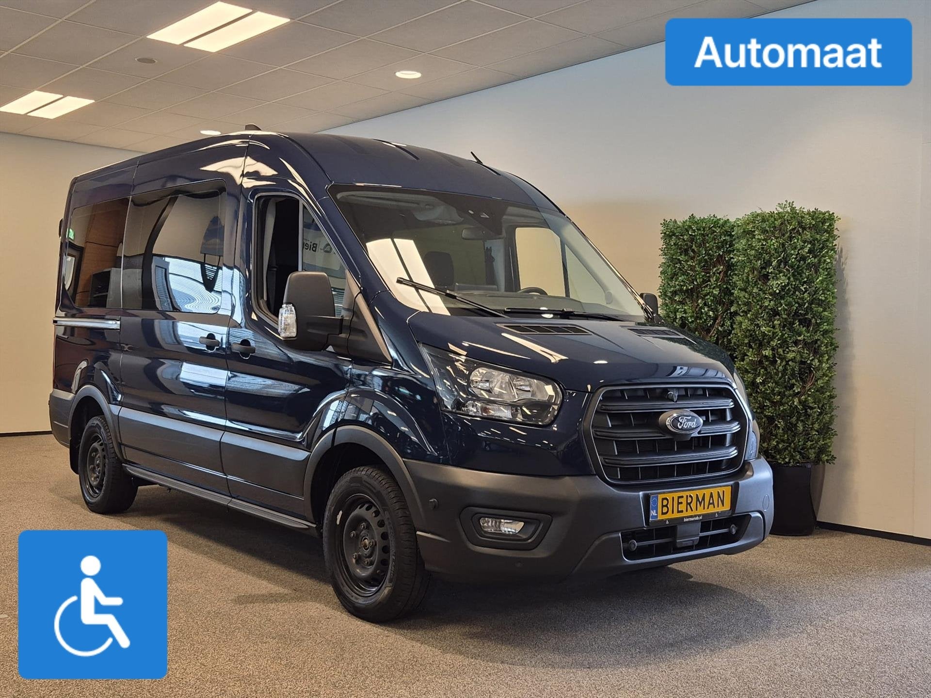 Ford Transit L2H2 Rolstoelbus Automaat, Automaat, 12 maanden, Stof, Zwart