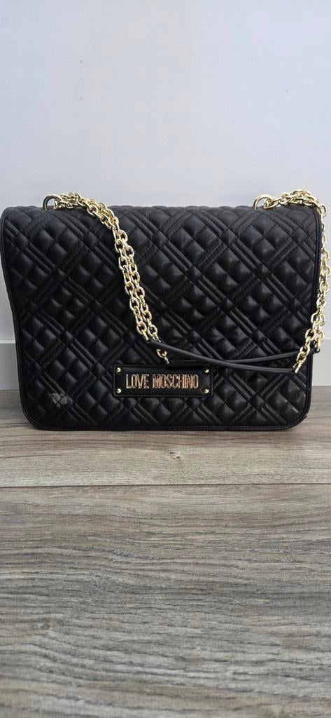 Love Moschino Zwarte Schoudertas - Beschadigd, Ophalen of Verzenden, Gebruikt, Zwart, Overige merken