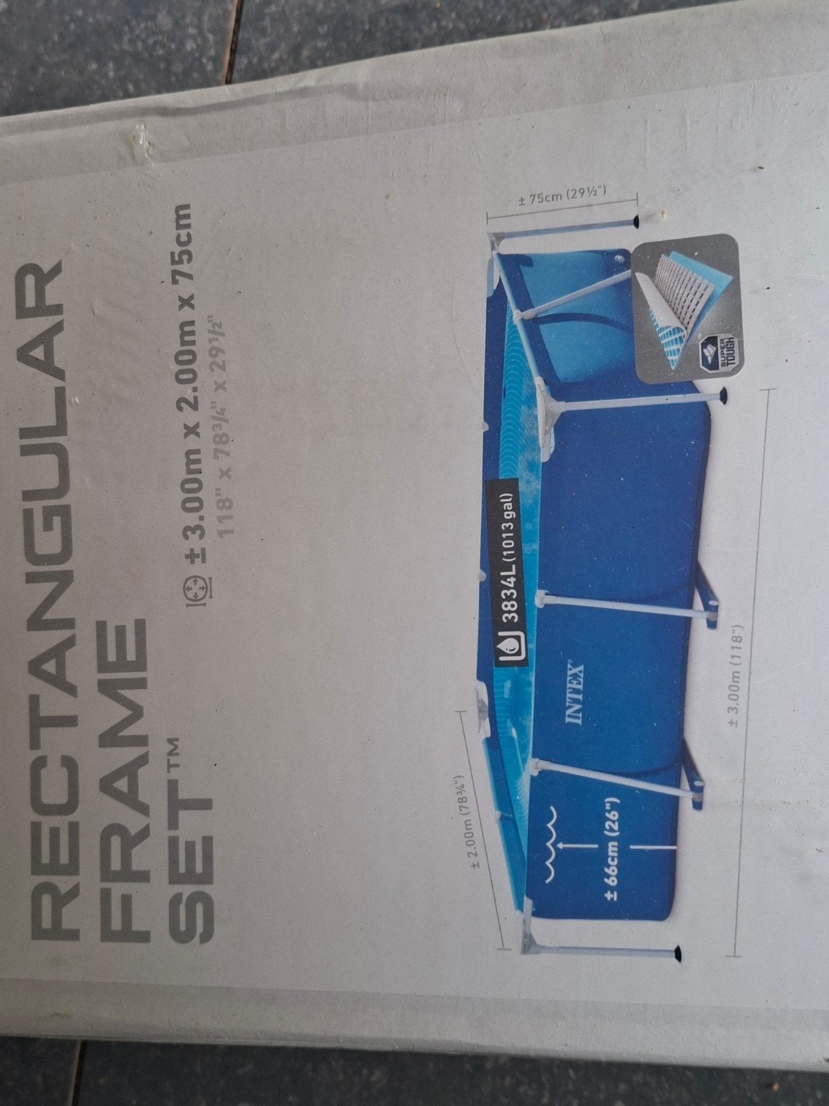 Nieuw in doos zwembad zie foto's, Tuin en Terras, Zwembaden, Ophalen, Minder dan 80 cm, Rond, Nieuw