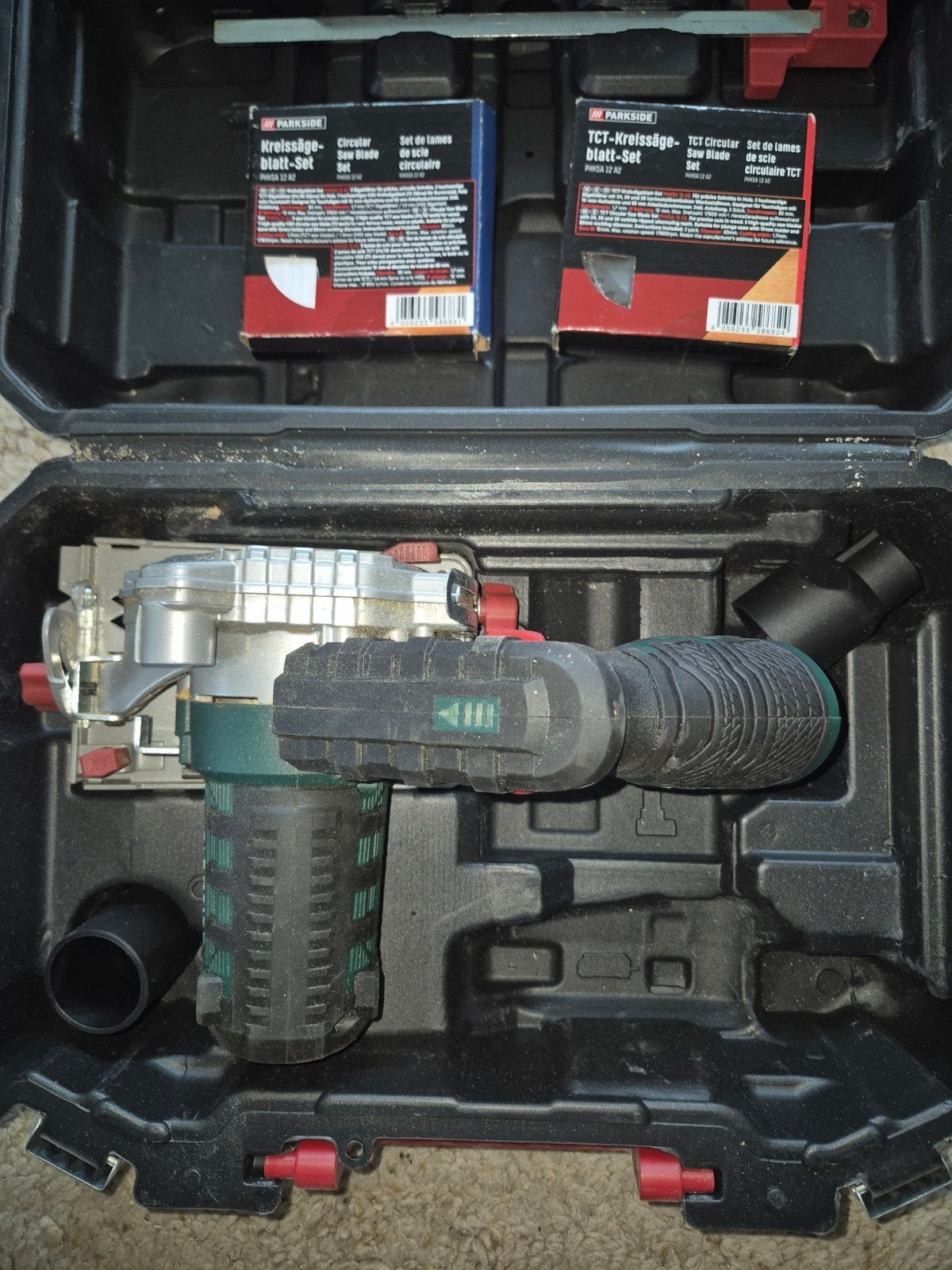 Parkside 12V mini cirkelzaag, Doe-het-zelf en Verbouw, Minder dan 30 mm, Cirkelzaag, Ophalen of Verzenden, Minder dan 600 watt