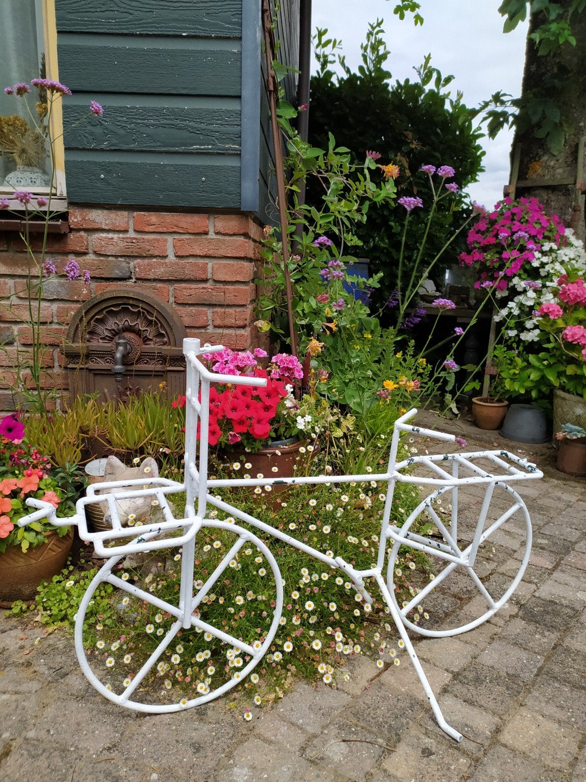 Super leuke handgemaakte fiets, wie gaat de mandjes vullen?, Tuin en Terras, Ophalen
