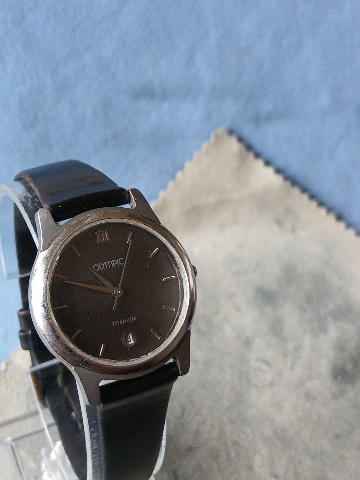 Vintage Olympic Dames Quartz Titanium Polshorloge, Ophalen of Verzenden, Gebruikt
