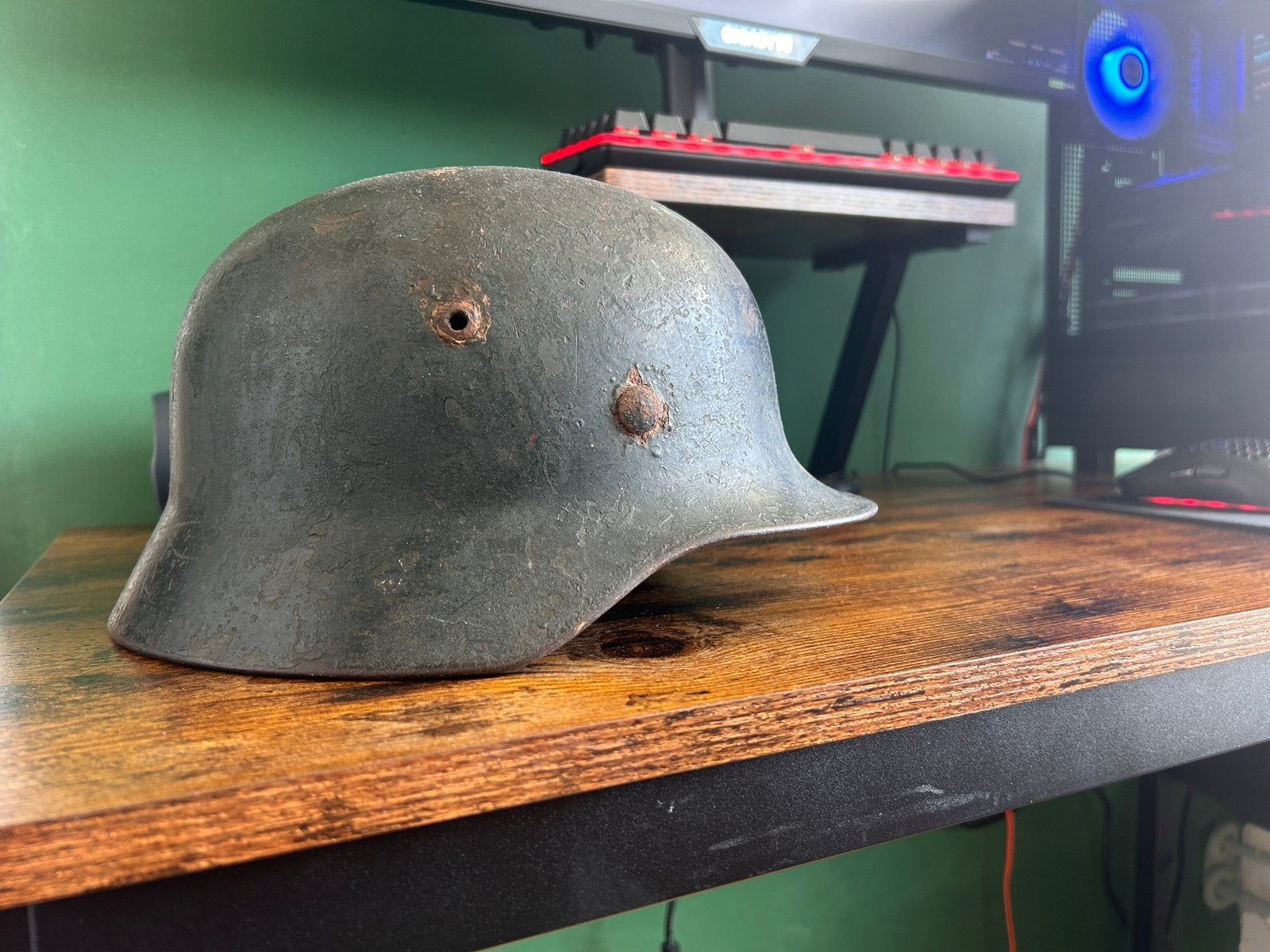 Duitse M35 helm, Ophalen of Verzenden, Duitsland, Helm of Baret