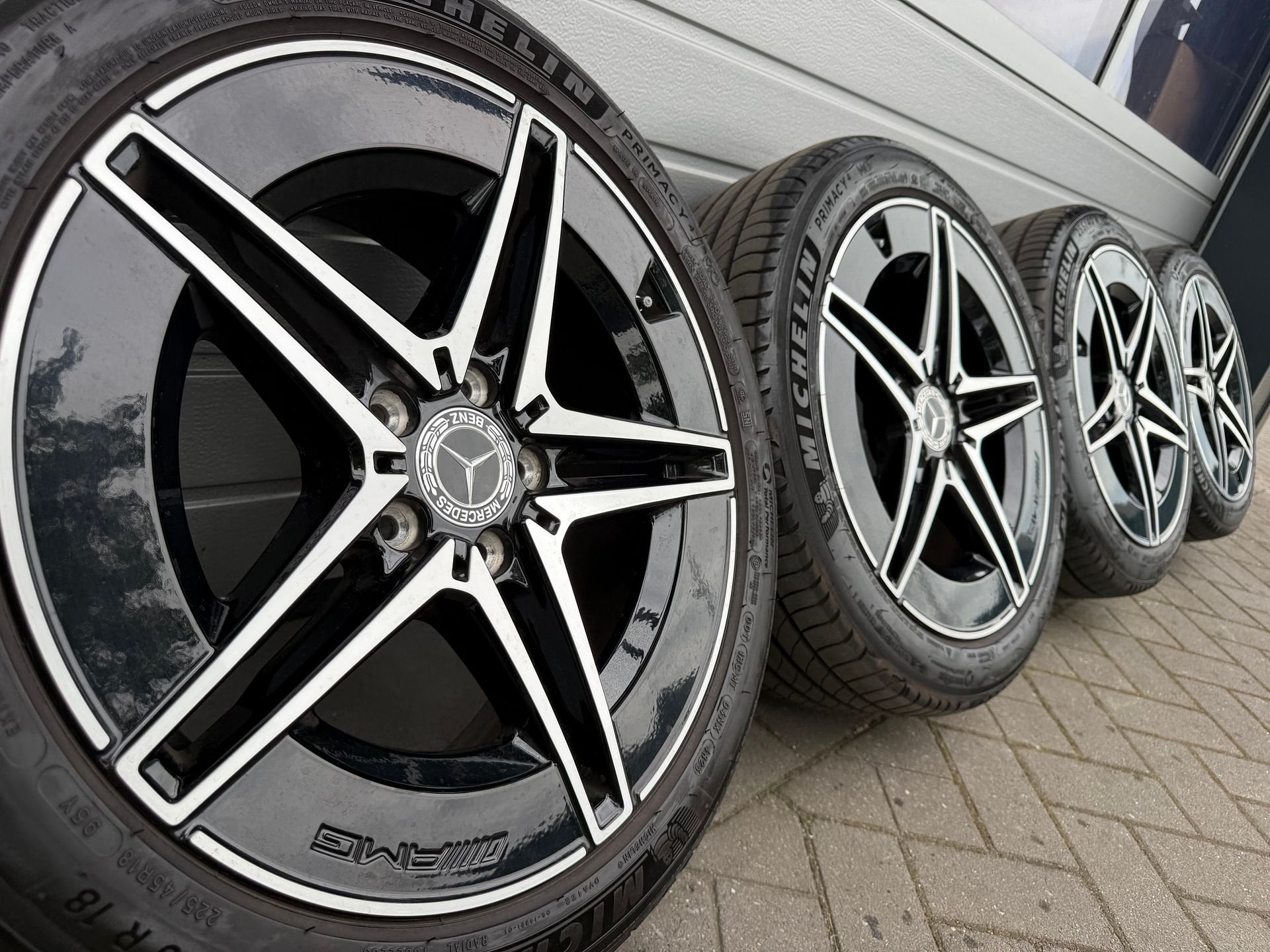 18 inch Mercedes C300E S206 W206 W205 AMG velgen zomerbanden, 18 inch, Gebruikt, 255 mm, -