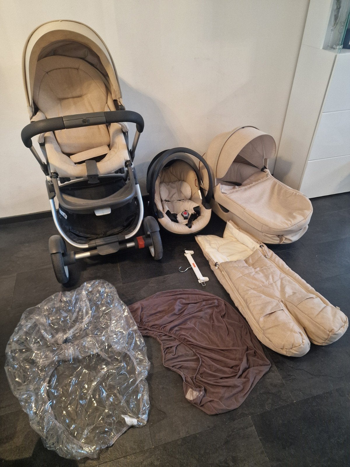 Stokke  Complete Kinderwagen Set - Luxe & Klaar, Gebruikt, Combiwagen, Verstelbare duwstang, Ophalen
