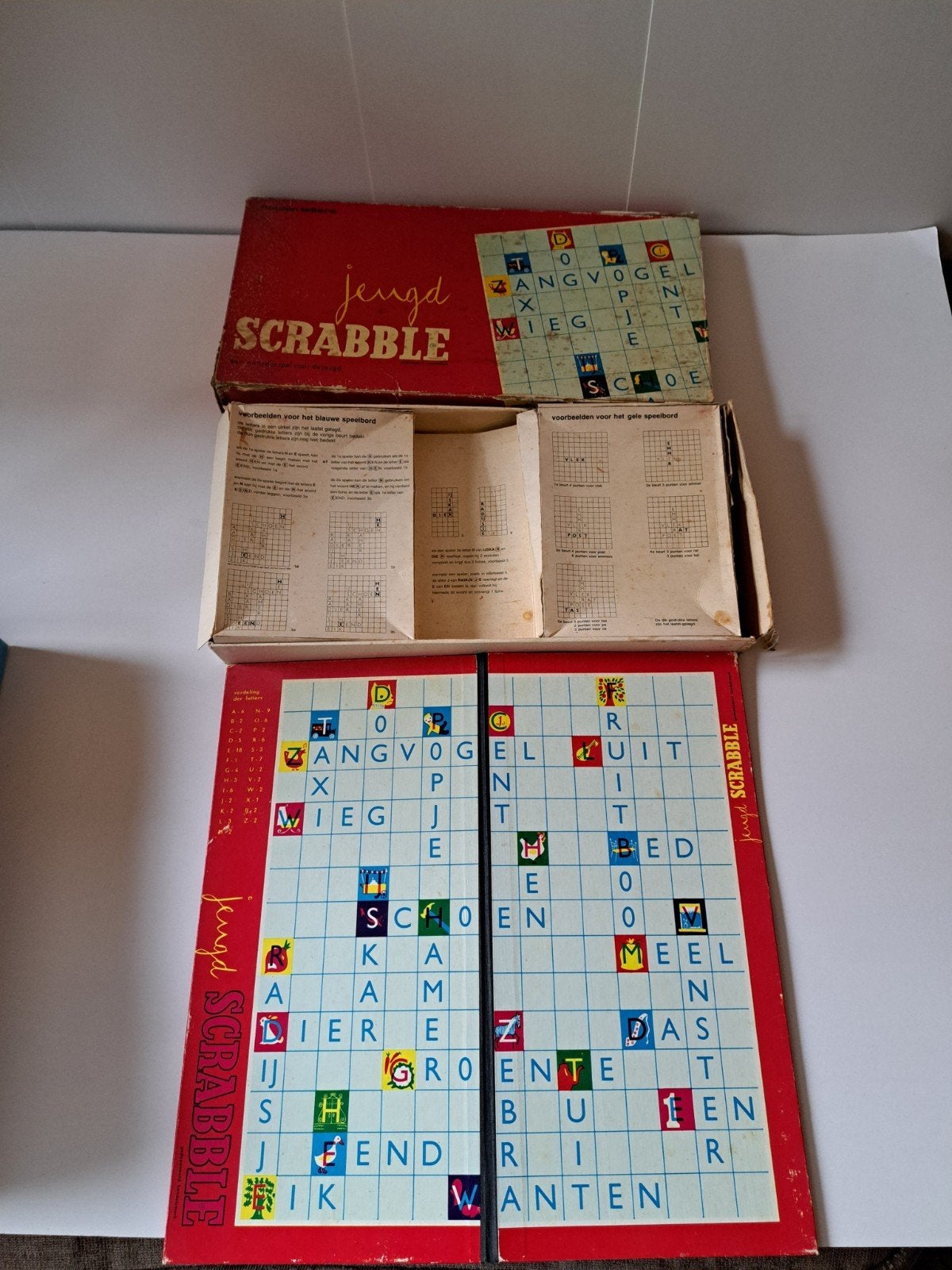 Spel jeugd Scrabble.
Vintage, Ophalen of Verzenden, Gebruikt