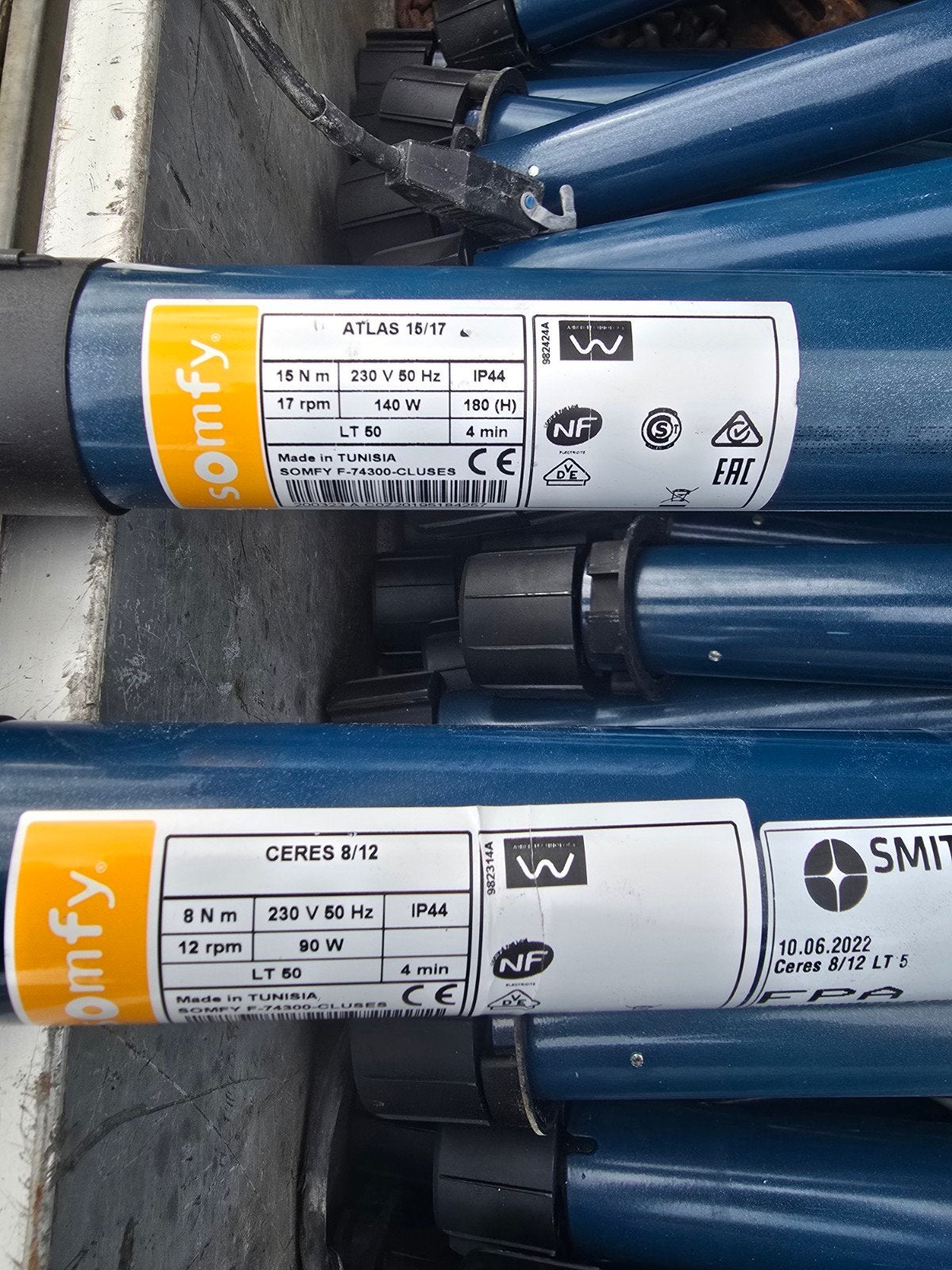 somfy motoren, Doe-het-zelf en Verbouw, Rolluiken, Minder dan 100 cm, Wit, Ophalen of Verzenden, Tejadametaalhandel@gmail.com