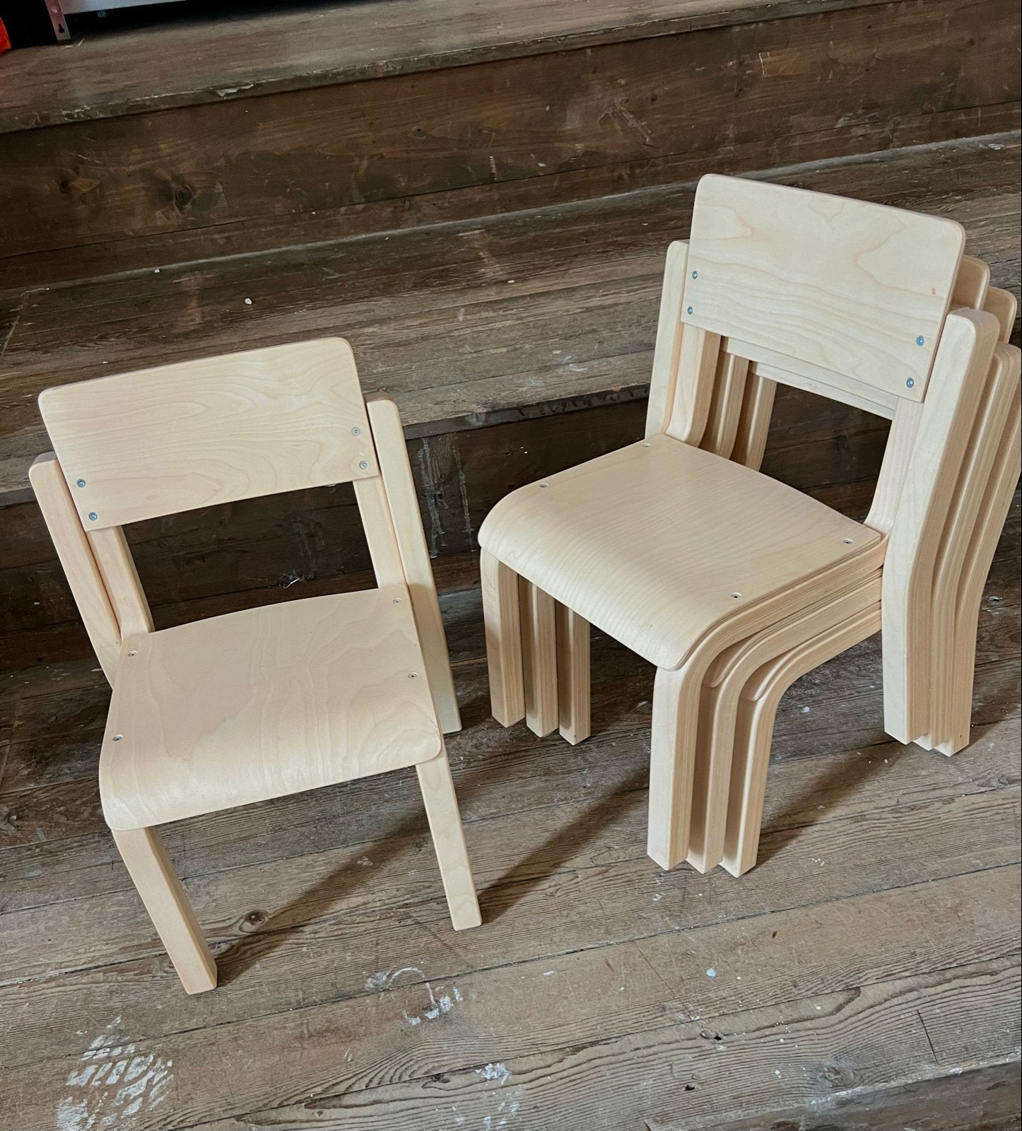 4x Peuterstoel - Licht beige, zo goed als nieuw, Kinderen en Baby's, Ophalen, Zo goed als nieuw, Overige typen