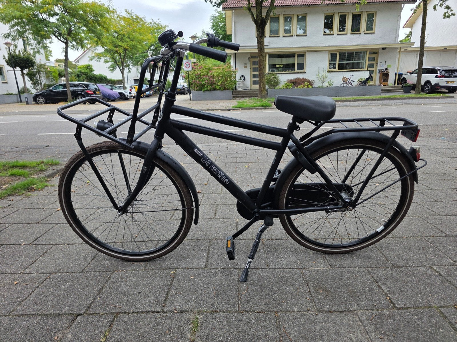 Cortina U4 Transportfiets 26 inch - Zwart, Fietsen en Brommers, Versnellingen, Trommelrem, Ophalen, Overige merken