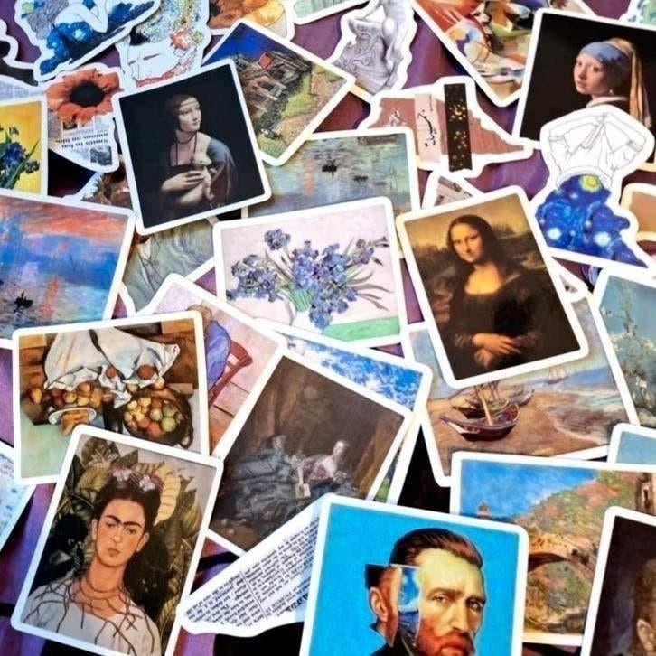 50 esthetische kunstzinnige creative stickers, Hobby en Vrije tijd, Ophalen of Verzenden, Nieuw, Meerdere stickers