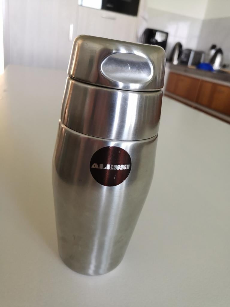 Alessi cocktail shaker rvs 20 cm als nieuw, Ophalen of Verzenden, Zo goed als nieuw