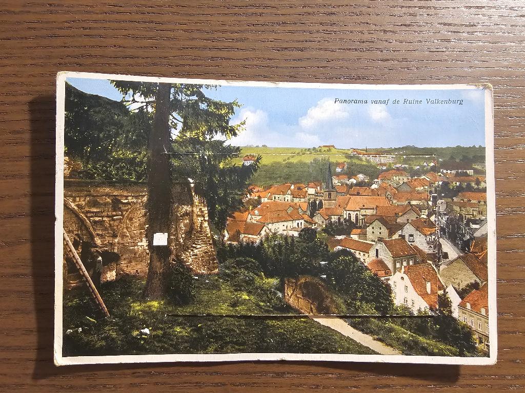 Valkenburg, bijzondere Leporello kaart (uitklapkaart) (1938), Verzamelen, Ansichtkaarten | Nederland, Ophalen of Verzenden, 1920 tot 1940