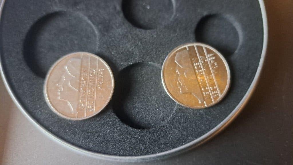 2 x Gulden Beatrix 1998 (Z263-50), Ophalen of Verzenden, Koningin Beatrix, 1 gulden, Losse munt