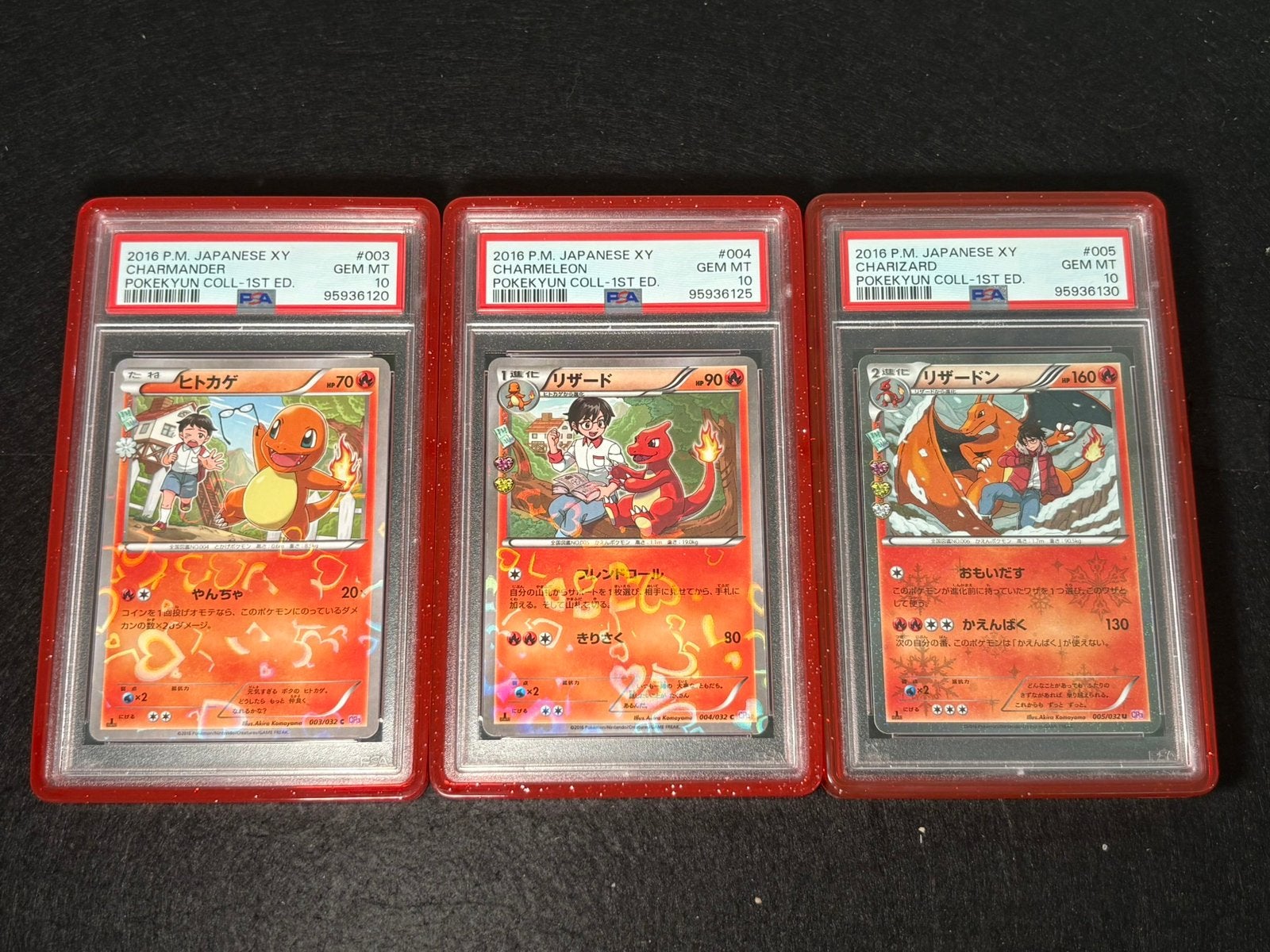 Charmander, Charmeleon & Charizard xy psa 10 set, Ophalen of Verzenden, Zo goed als nieuw