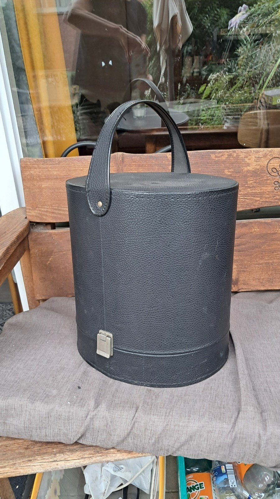 hoeden opbergbox ( leder), Ophalen of Verzenden