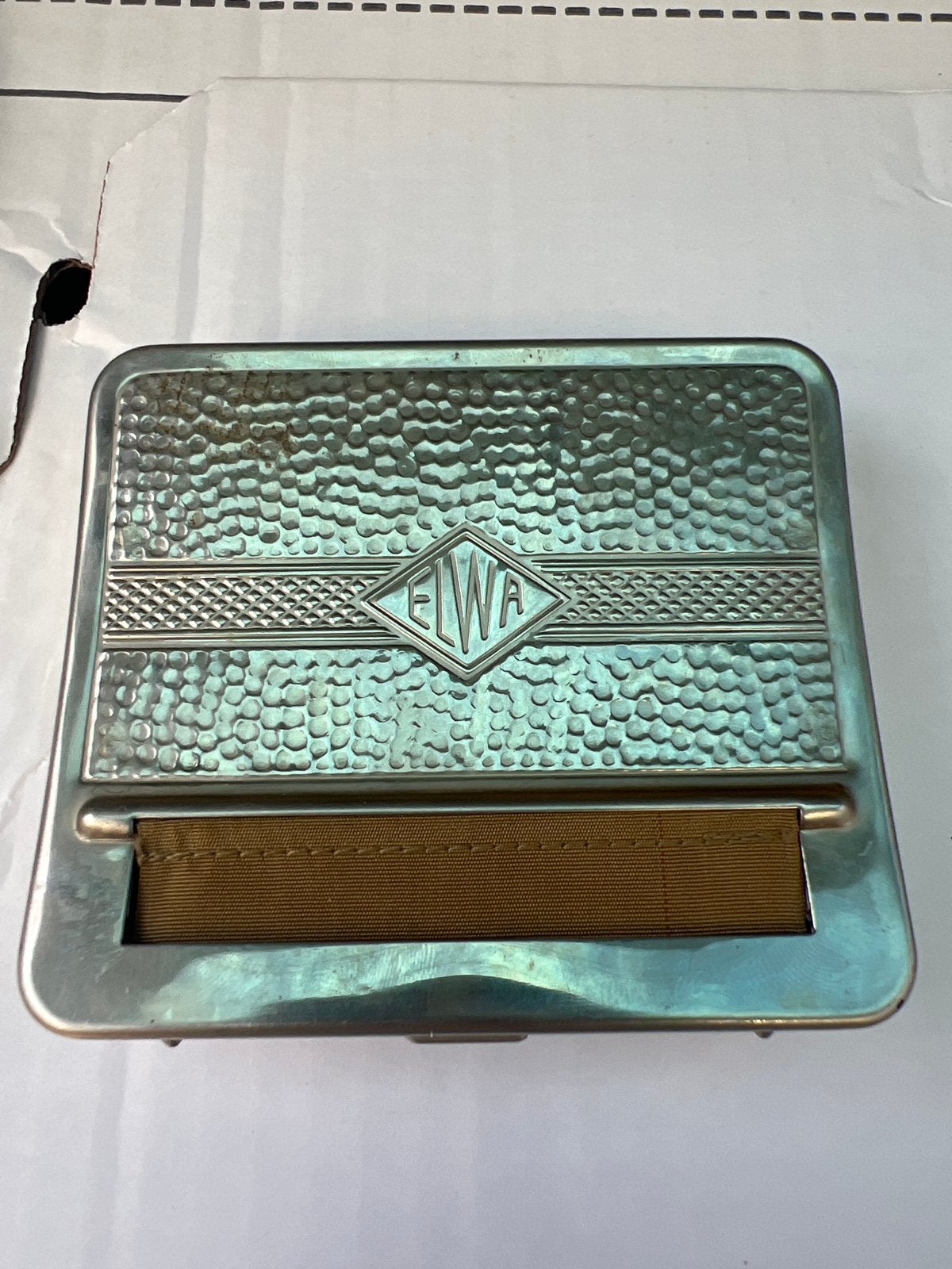 Vintage EWA Tabaksdoos / Sigarettenroller, Ophalen of Verzenden, Gebruikt, Tabaksdoos of Verpakking
