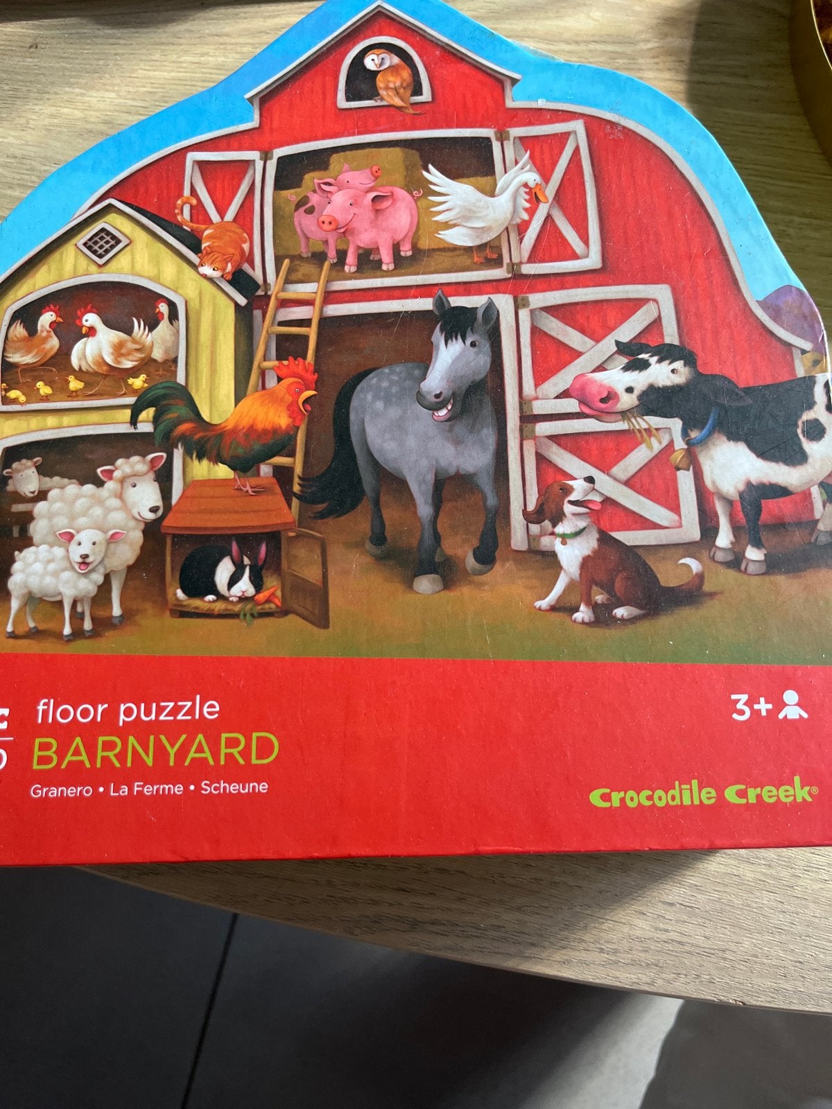 Crocodile Creek Boerderij Vloerpuzzel 30 Stukjes, Ophalen of Verzenden, 10 tot 50 stukjes, Gebruikt, 2 tot 4 jaar