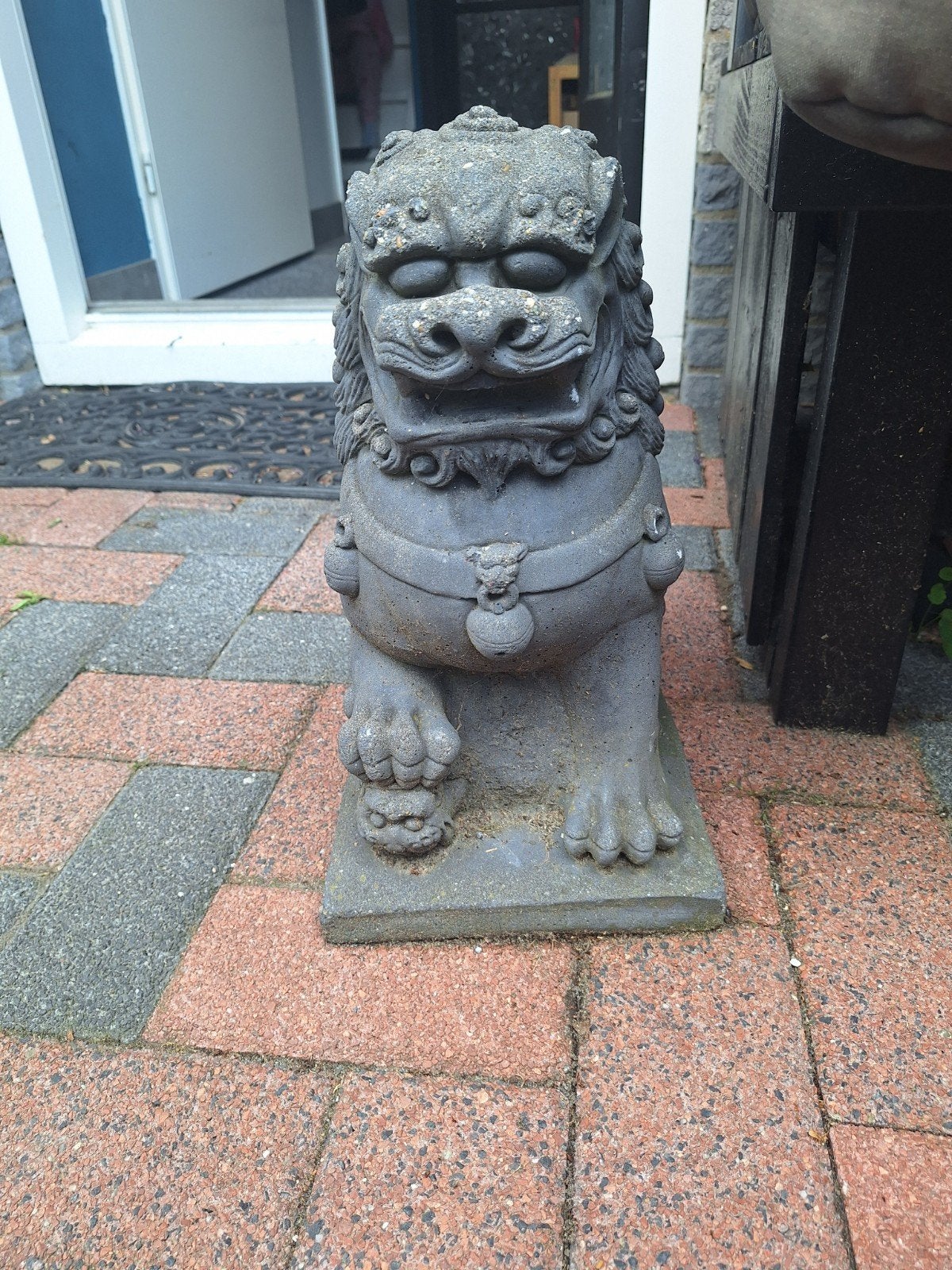2 leeuwen koppen, Tuin en Terras, Tuinbeelden, Ophalen