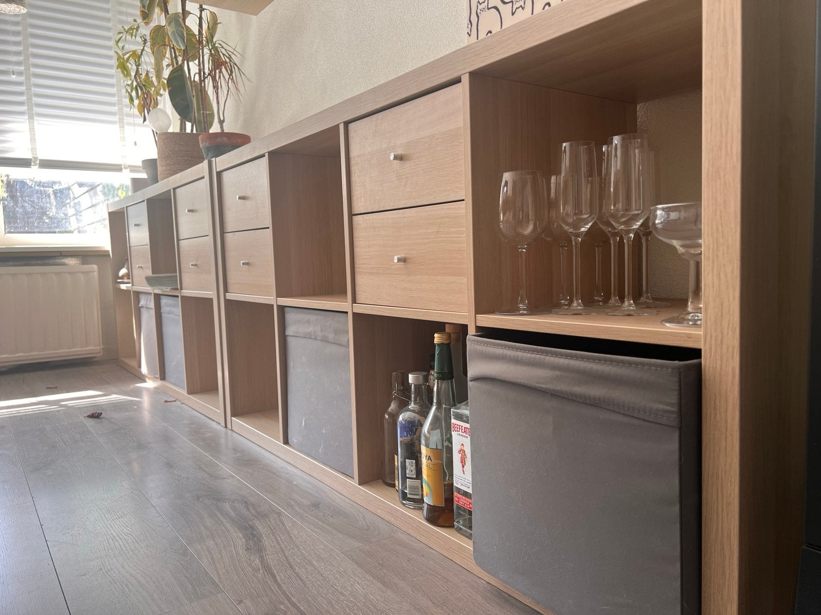 IKEA Kallax Kast met Lades en Vakken, Huis en Inrichting, Ophalen, 150 tot 200 cm, Zo goed als nieuw, Met lade(s)