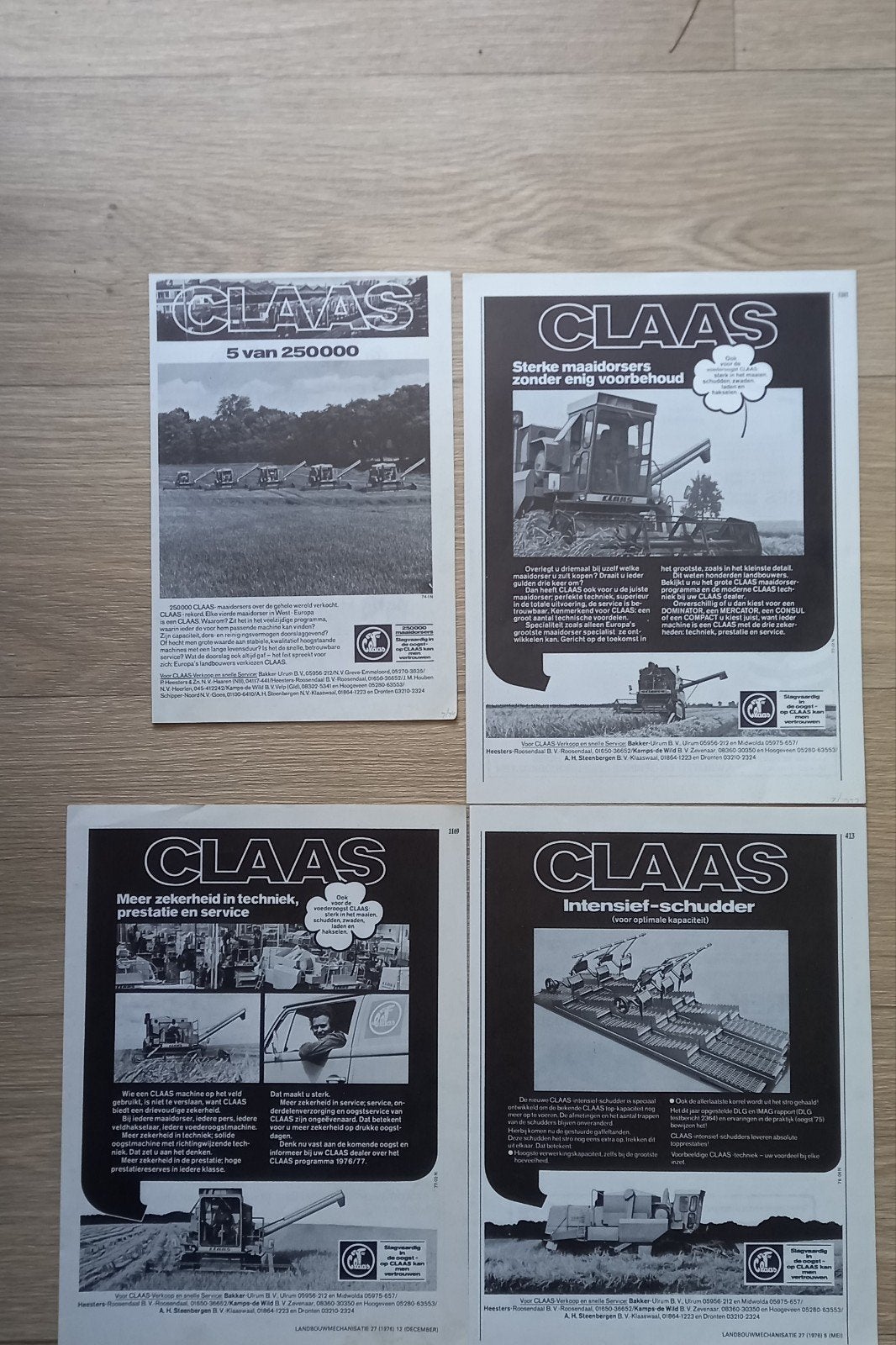 CL 2: Claas maaidorser advertenties., Ophalen of Verzenden, 1920 tot 1940, Tijdschrift
