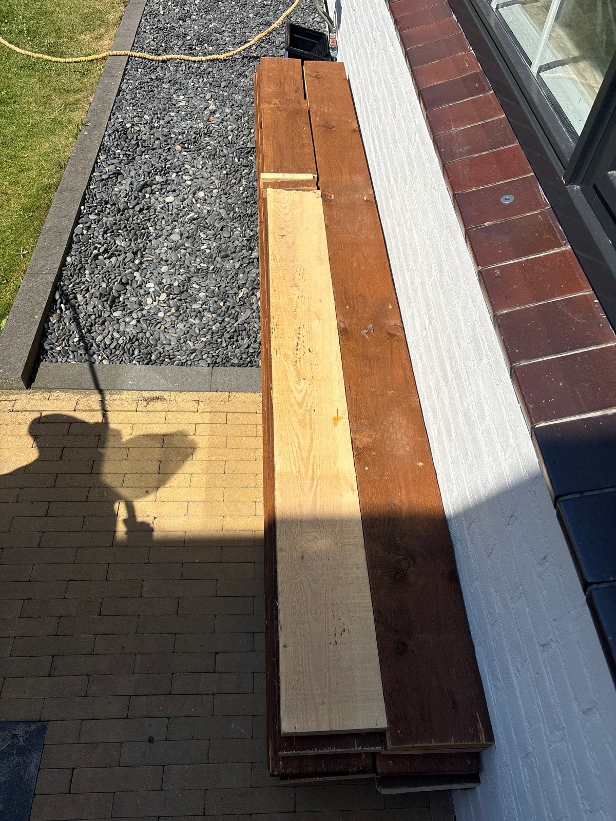 Steigerhout planken - 3,5 cm dik x 20 cm breed x 300 cm lang, Doe-het-zelf en Verbouw, Hout en Planken, Ophalen, Gebruikt, 25 tot 50 mm