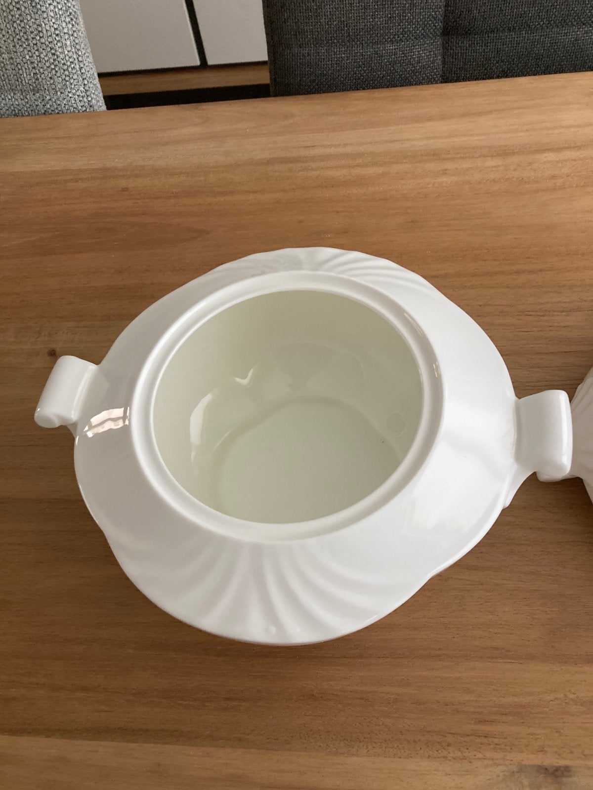 Villeroy & Boch Arco Weiss schaal met deksel, Porselein of Keramiek, Schaal, Ophalen of Verzenden, Zo goed als nieuw