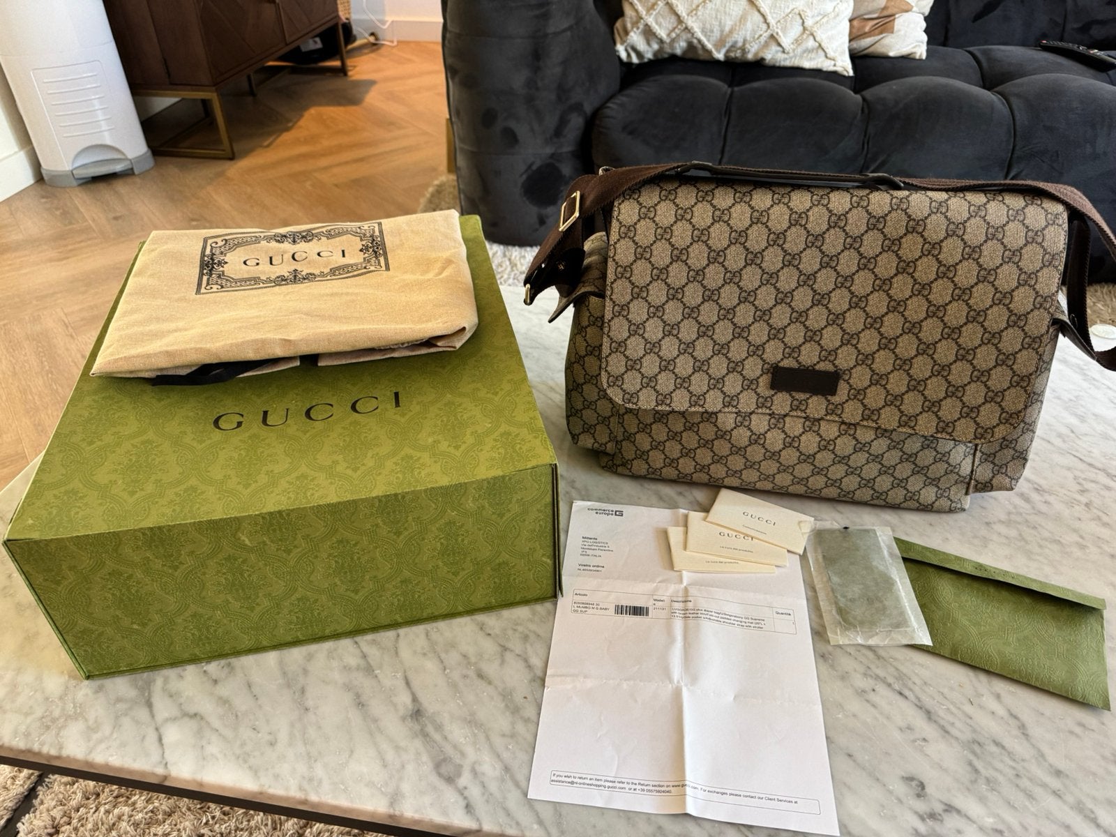 Gucci luiertas, Ophalen of Verzenden, Zo goed als nieuw