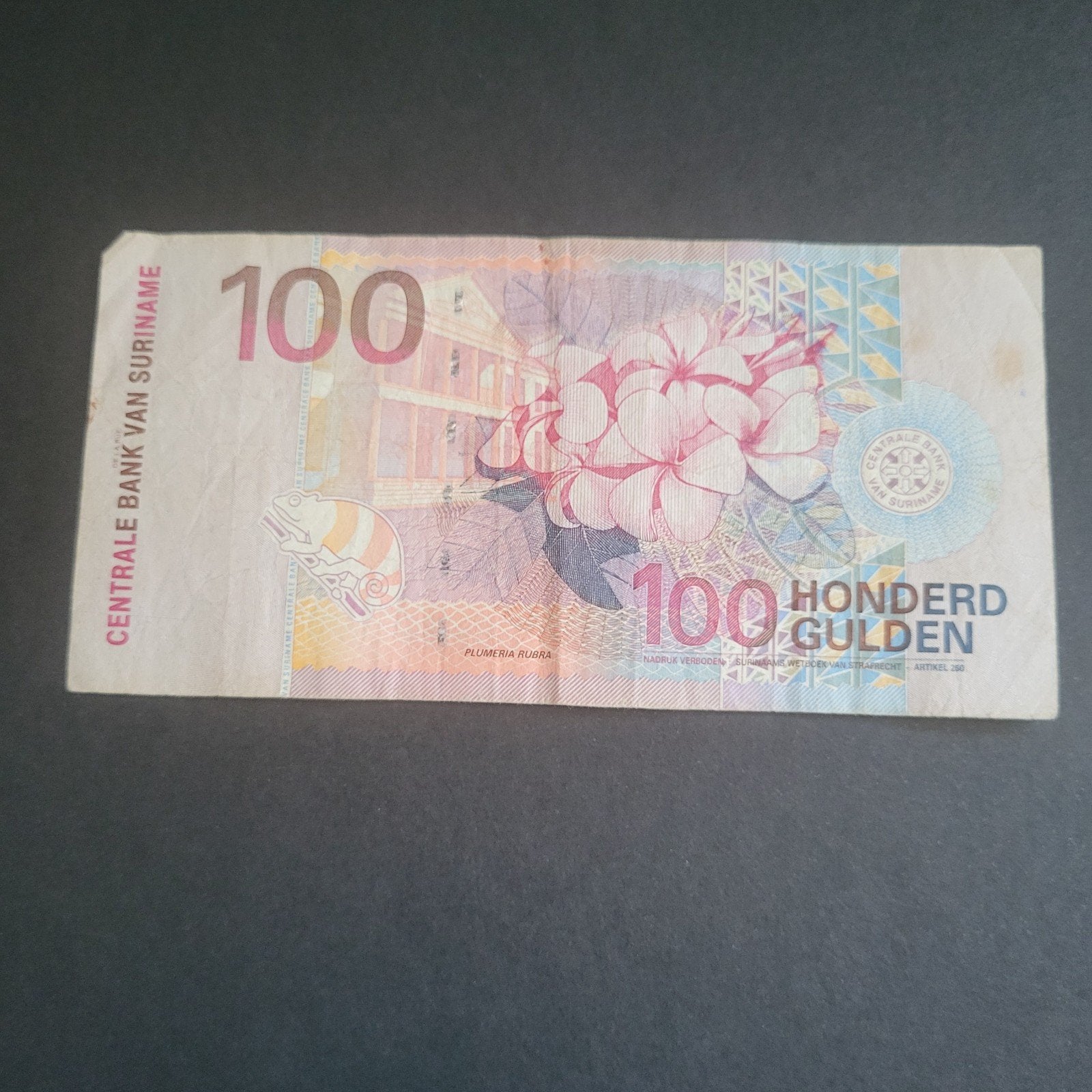 Surinaams biljet 100 Gulden, 2000, Verzenden, Zuid-Amerika, Los biljet