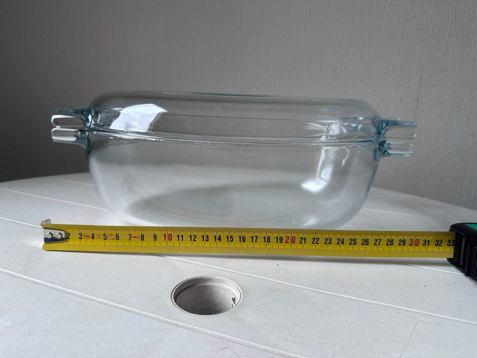 Pyrex Ovenschaal - Glazen Schaal met deksel., Ophalen of Verzenden, Overige merken, Glas, Overige typen