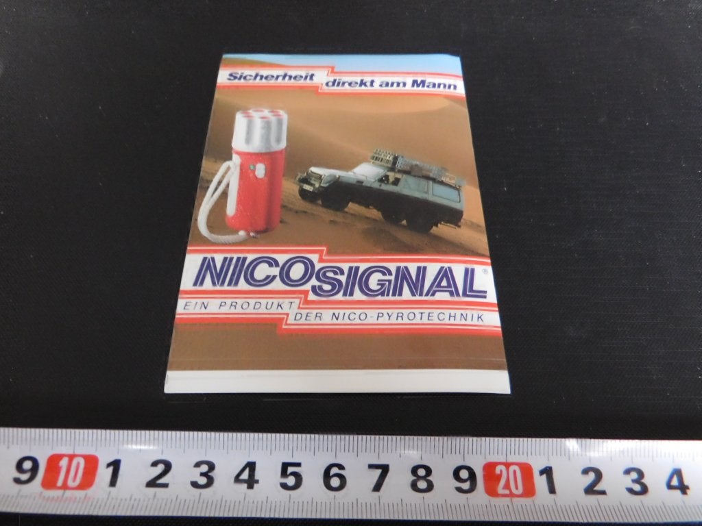 sticker NICO SIGNAL ein produkt der Nico Pyrotechniek *, Ophalen, Zo goed als nieuw