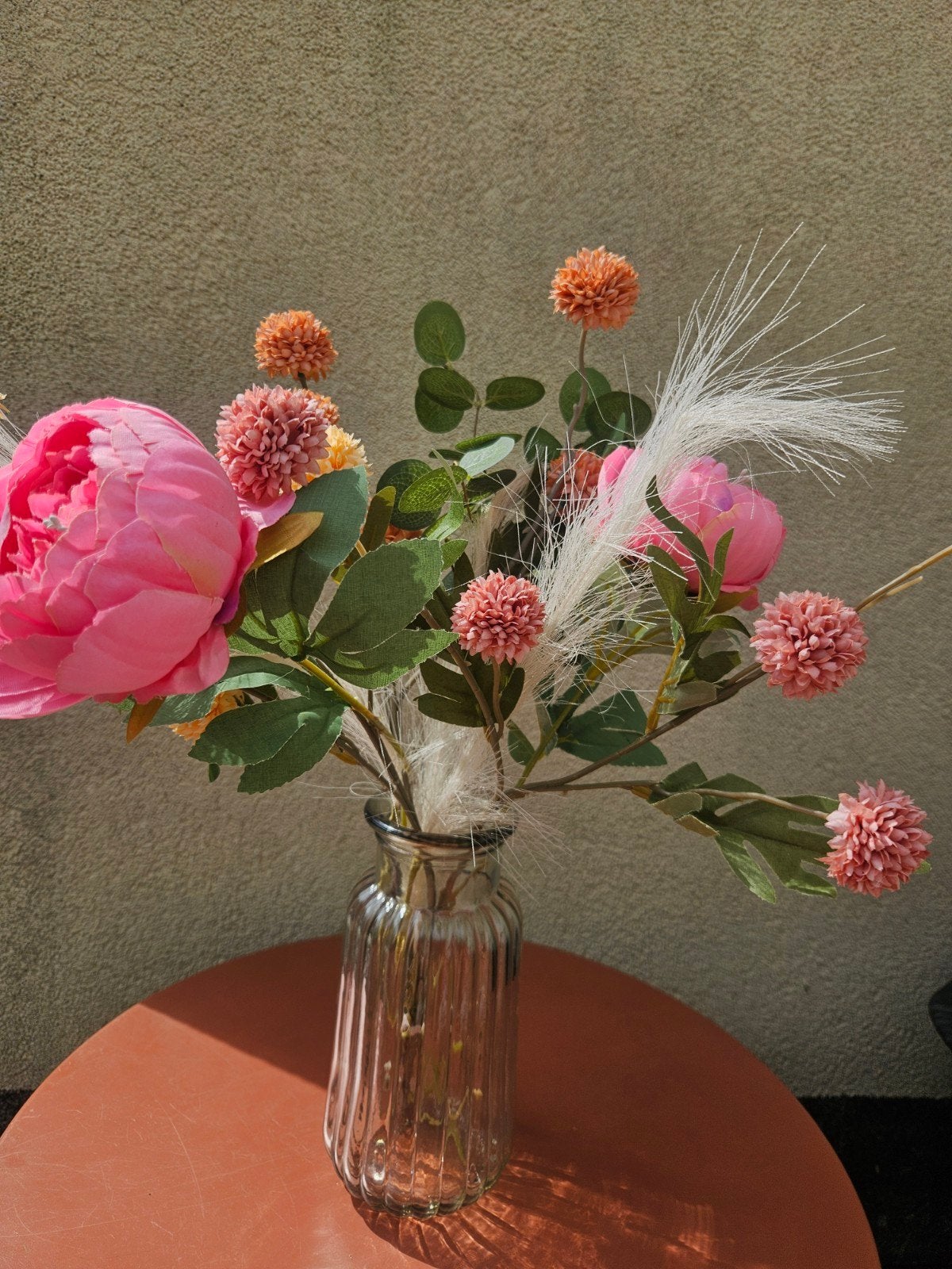 Boeket van 9 kunstbloemen en -takken, Binnen, Nieuw, Textiel, Ophalen of Verzenden