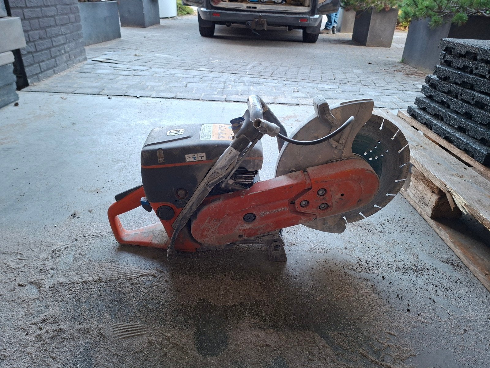 Husqvarna Krachtige Betonzaag, Ophalen, Gebruikt, 70 mm of meer, Overige typen
