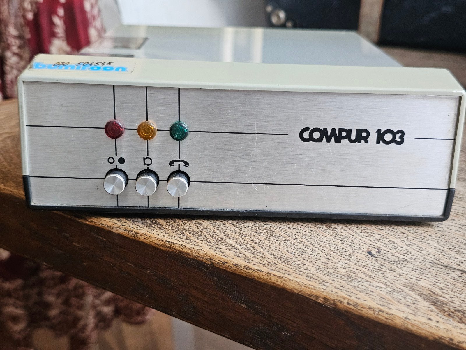 Vintage Compur 103 Alibiphon Dictafoon - Werkend, Ophalen of Verzenden, Gebruikt, Met bandjes, Memofunctie