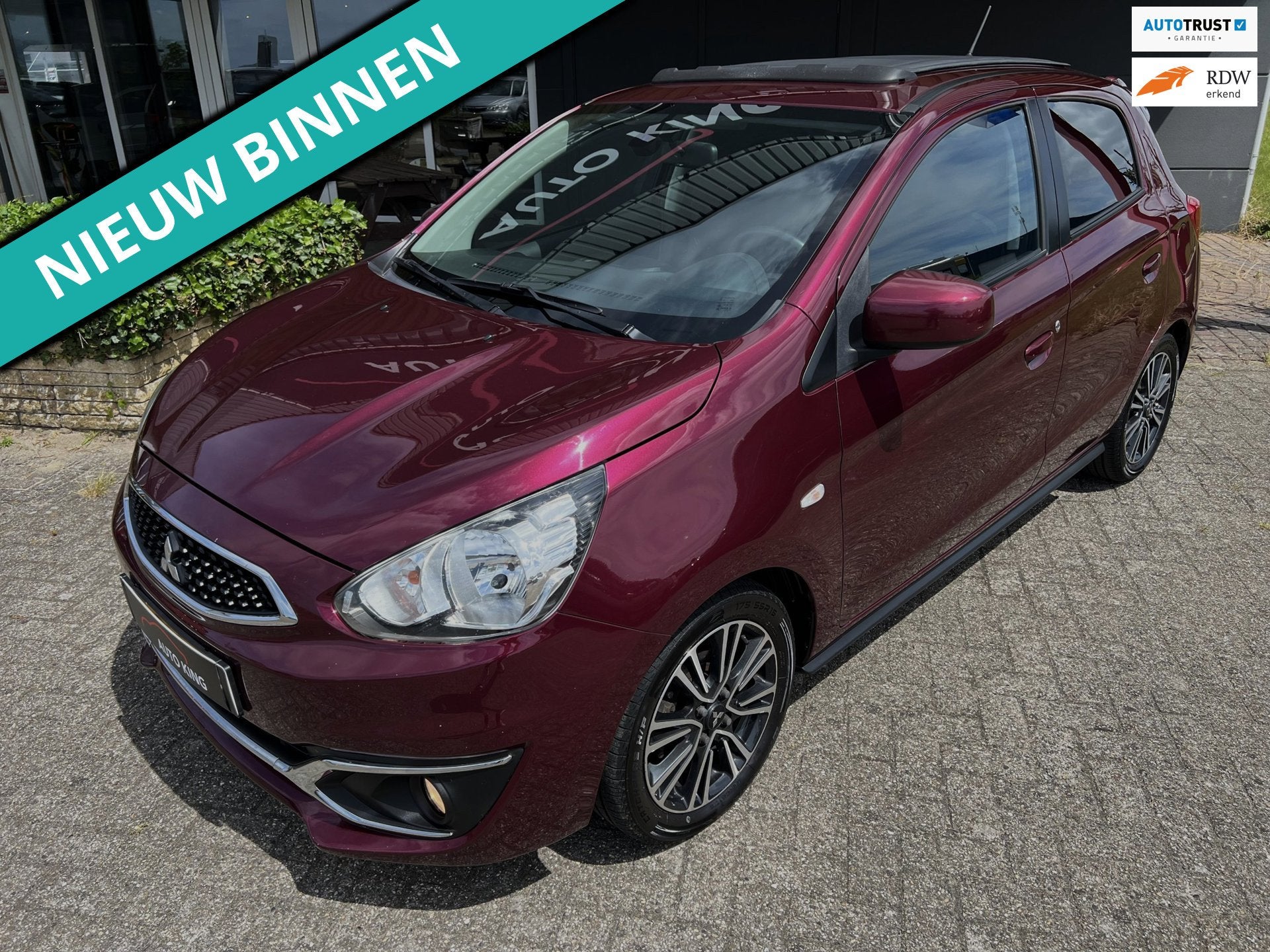Mitsubishi Space Star 1.2 PURPLE CHROME PANO/CARPLAY APK+NAP, Voorwielaandrijving, Stof, Gebruikt, 23 km/l