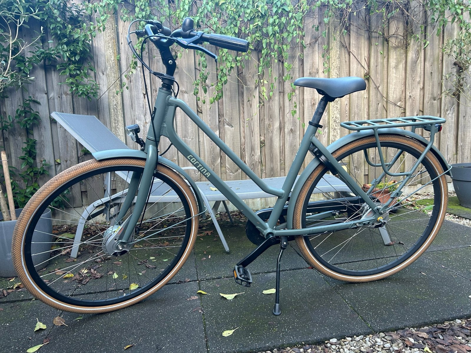 Cortina Foss Damesfiets ,maat S, Ophalen, Terugtraprem, 47 tot 50 cm, Versnellingen