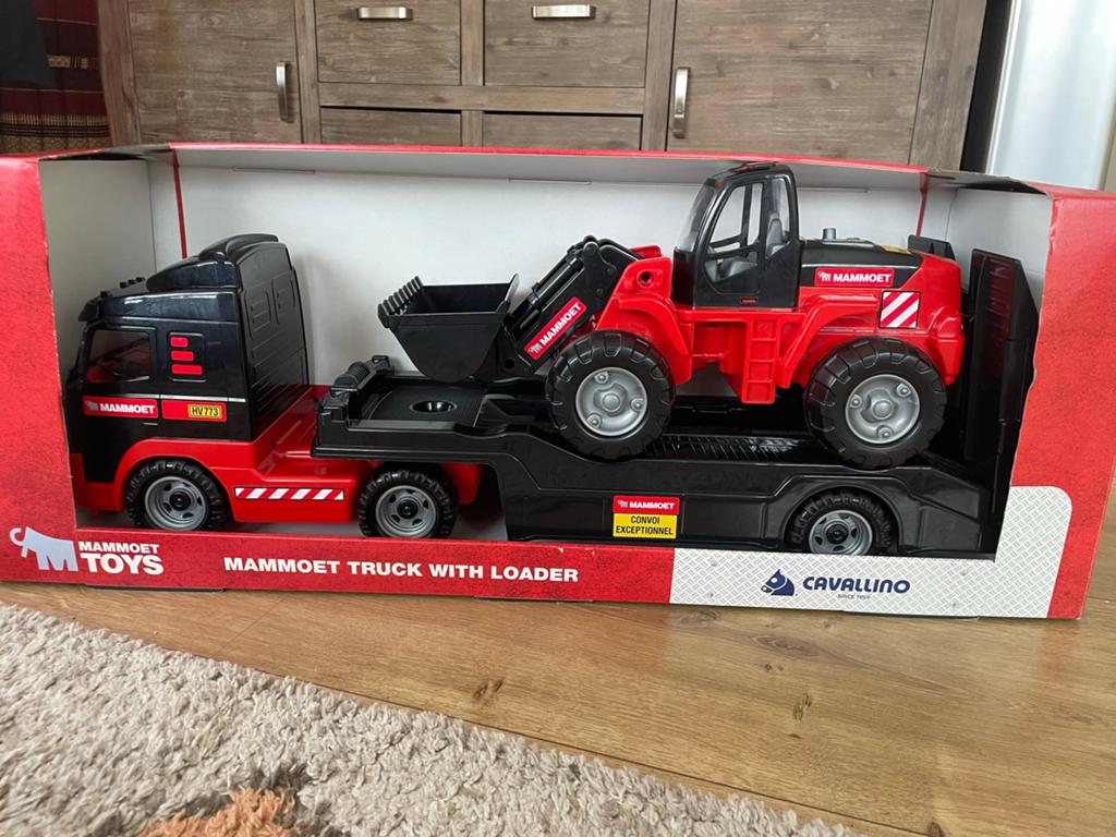 Mammoet Truck met Lader - nieuw/cadeau, Kinderen en Baby's, Speelgoed | Speelgoedvoertuigen, Ophalen, Zo goed als nieuw