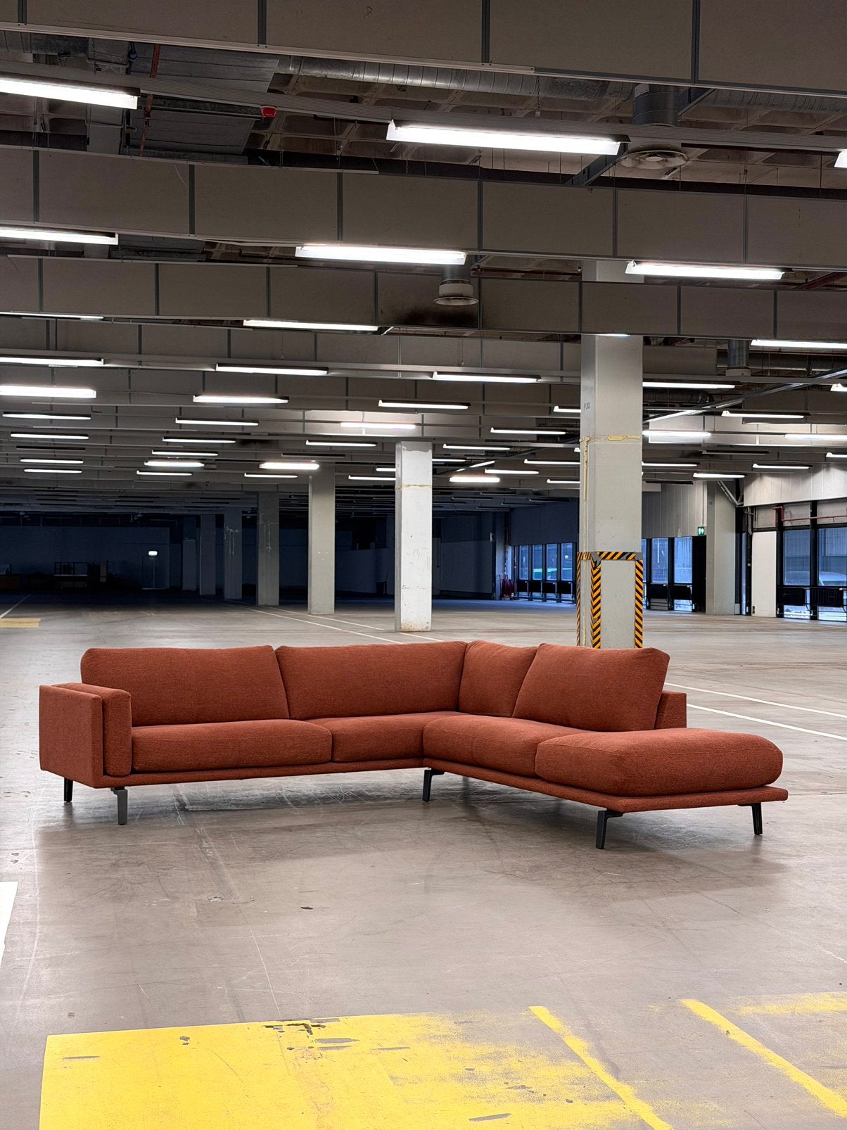 Leolux bellice Hoekbank | Terracotta | NIEUWSTAAT + Garantie, Overige materialen, Hoekbank, 300 cm of meer, Ophalen of Verzenden
