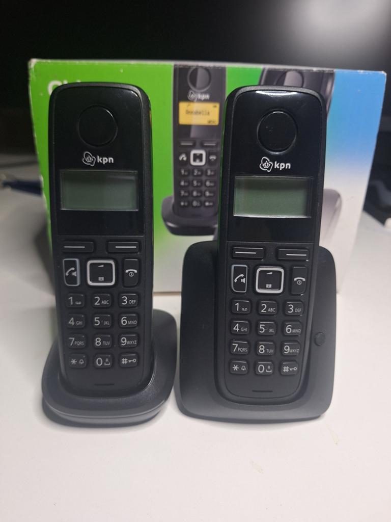 Vaste telefoon met extra handset - Chicago Duopack, Telecommunicatie, Ophalen of Verzenden, 2 handsets