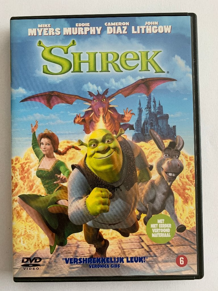 dvd SHREK in ~~nieuw~~ staat, Tekenfilm, Verzenden, Nederlands, Zo goed als nieuw