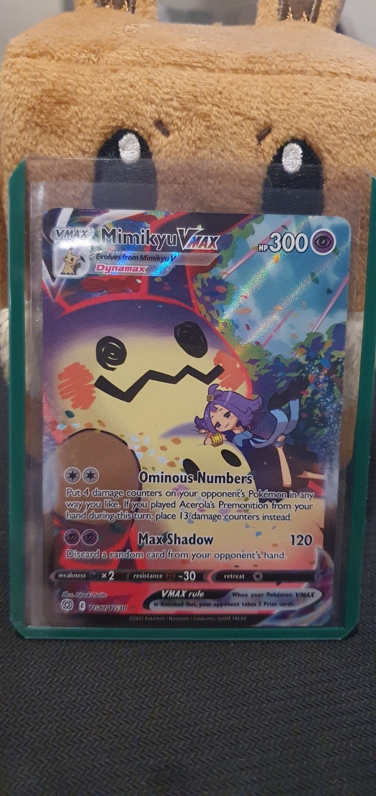 Mimikyu vmax TG17, Ophalen of Verzenden, Zo goed als nieuw