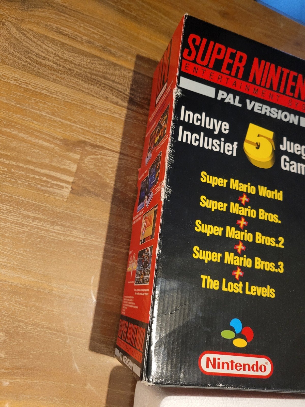 Super Nintendo Entertainment System (SNES) PAL met doos, Spelcomputers en Games, Ophalen, Gebruikt, Met 1 controller, Met games
