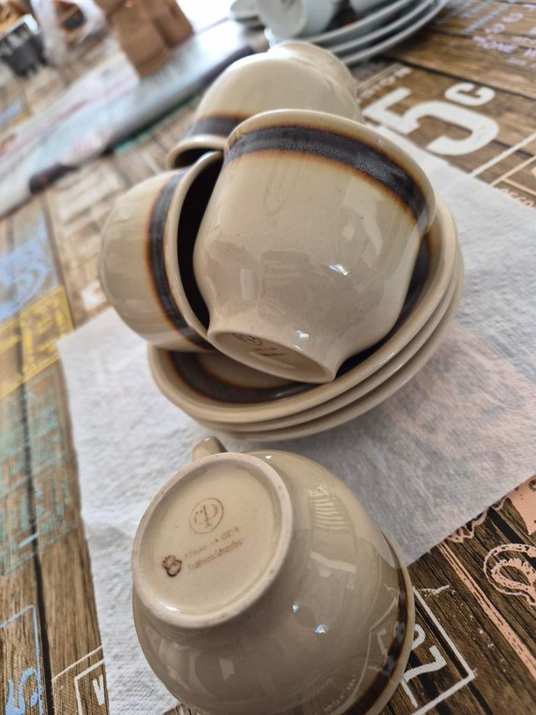 Vintage Made in GDR kopjes en schotels, Ophalen