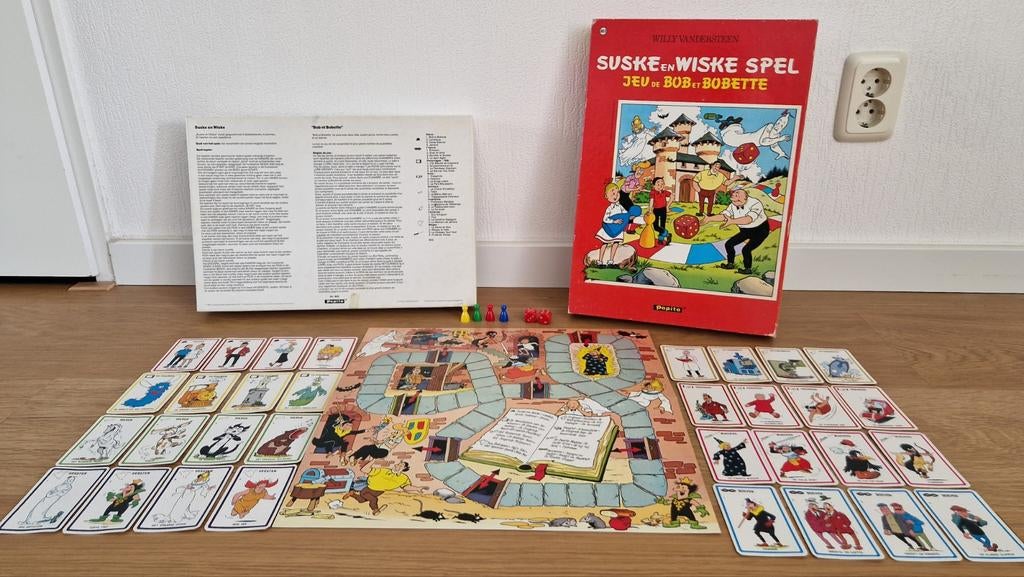 Suske en Wiske bordspel, Papita 1981, Verzamelen, Ophalen, Suske en Wiske, Gebruikt, Boek of Spel